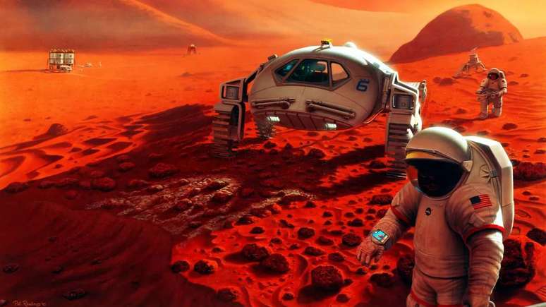 Sending astronauts to Mars is a major goal of space exploration today (Image: Reproduction/NASA/Pat Rawlings, SAIC) Sending astronauts to Mars is a major goal of space exploration today (Image: Reproduction/NASA/Pat Rawlings, SAIC)