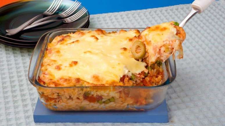 Arroz de forno com camarão