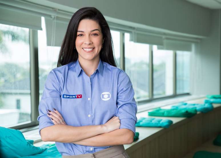 Renata Silveira &eacute; a primeira narradora de futebol do Esporte da Globo
