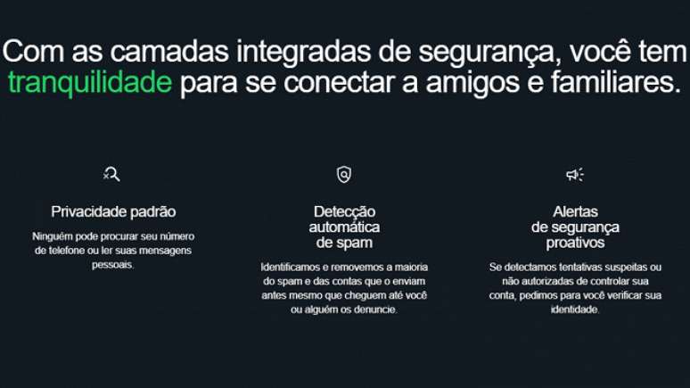 Recursos de seguran&ccedil;a do WhatsApp para seus usu&aacute;rios.
