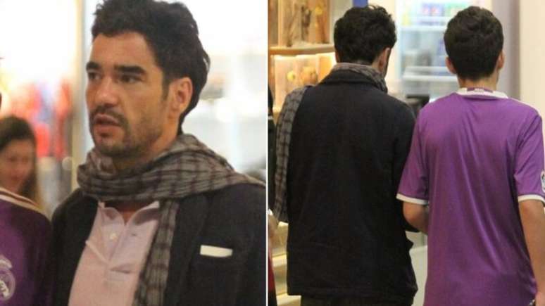Caius Blat makes a rare appearance with his son and the resemblance is striking