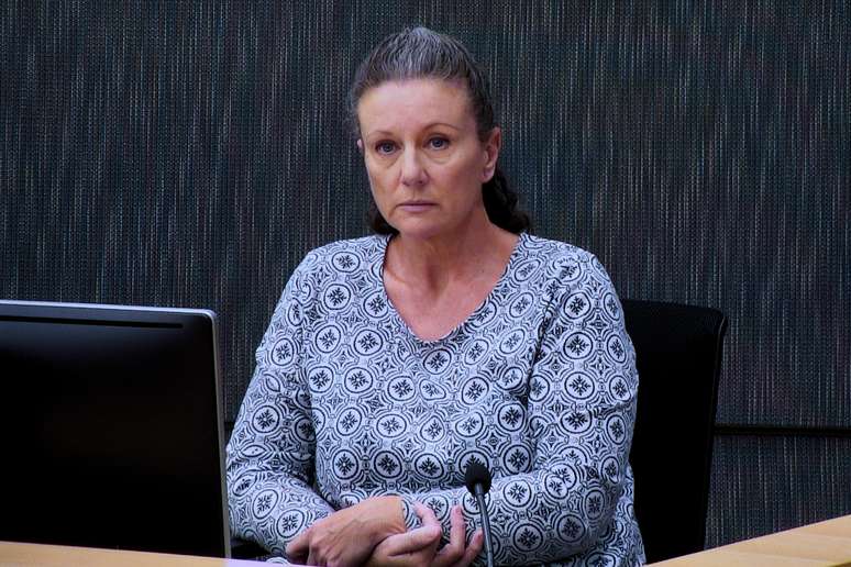 Kathleen Folbigg em um julgamento em 2019