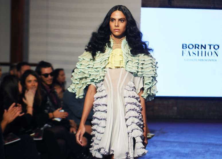 Cec&iacute;lia no desfile final do &ldquo;Born To Fashion&rdquo; 