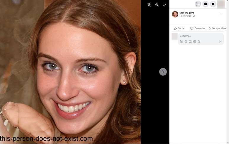 Perfis falsos tamb&eacute;m usam imagens geradas aleatoriamente por intelig&ecirc;ncia artificial