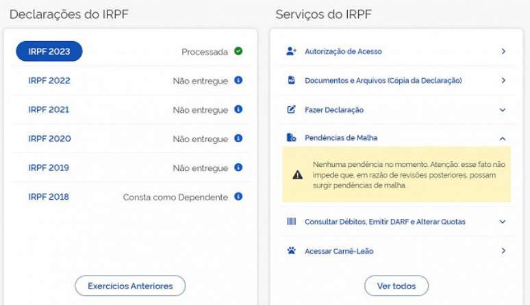 Passo 5 de: Como verificar se minha Declaração do IR caiu na malha fina?