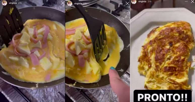 Receita de omelete de Virgínia Fonseca e Zé Felipe