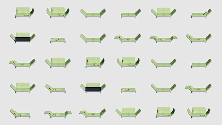 Sofá modular foi feito com ajuda de IA