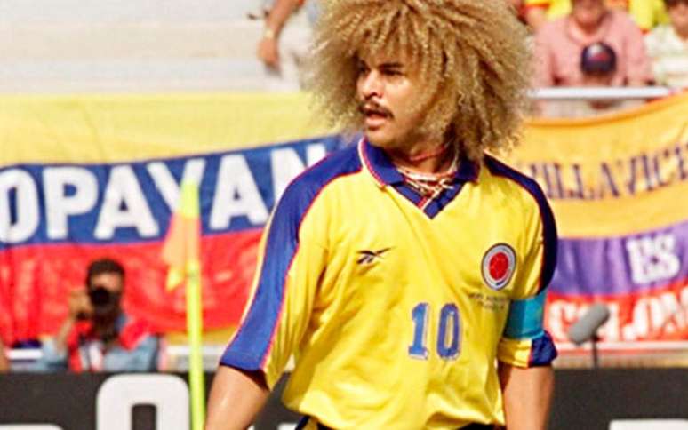 Carlos Valderrama um dos jogadores ic&ocirc;nicos da hist&oacute;ria da Col&ocirc;mbia