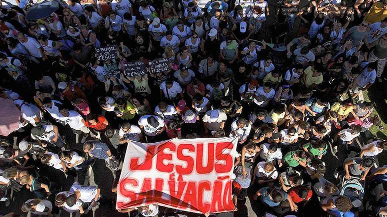 No Brasil, a primeira Marcha para Jesus aconteceu em 1993