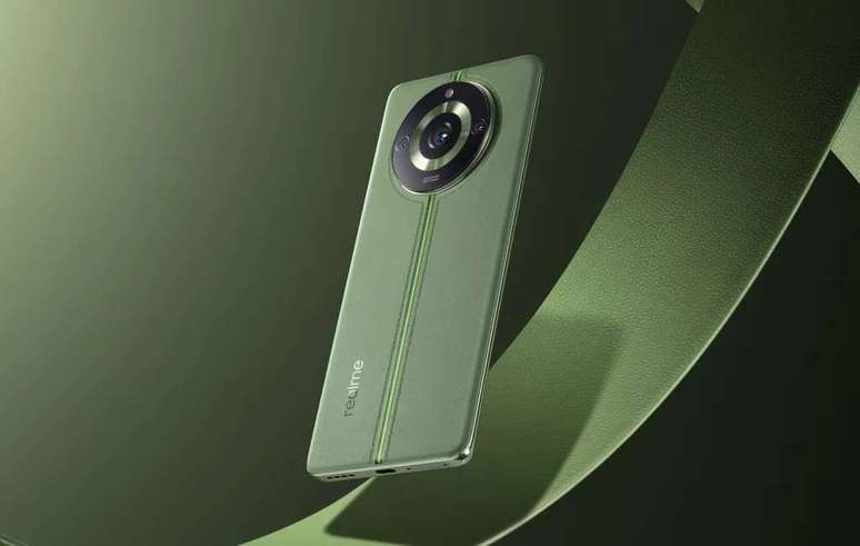 The Realme 11 Pro Plus has a 200MP main camera (Image: Disclosure/Realme) The Realme 11 Pro Plus has a 200MP main camera (Image: Disclosure/Realme)