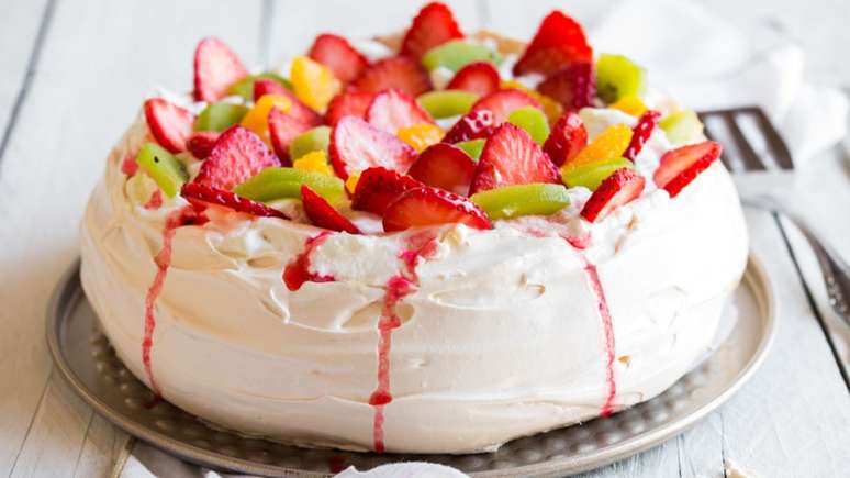 Pavlova de frutas