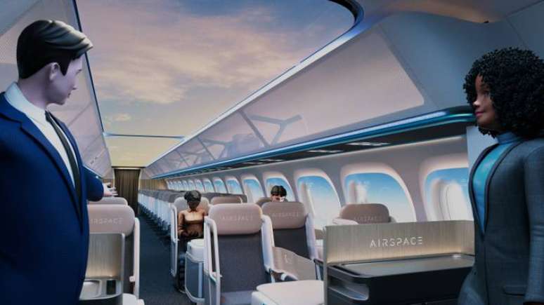 Airspace Cabin Vision 2035+ terá teto transparente