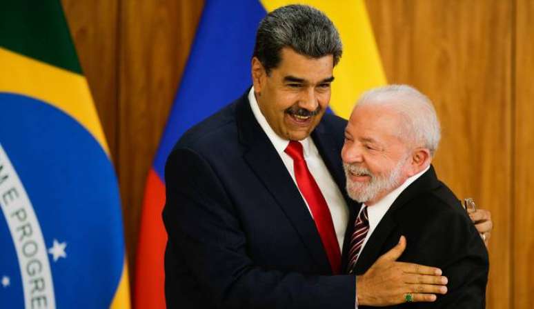 Presidente Lula recebeu o presidente da Venezuela, Nicolás Maduro, no Palácio do Planalto em maio