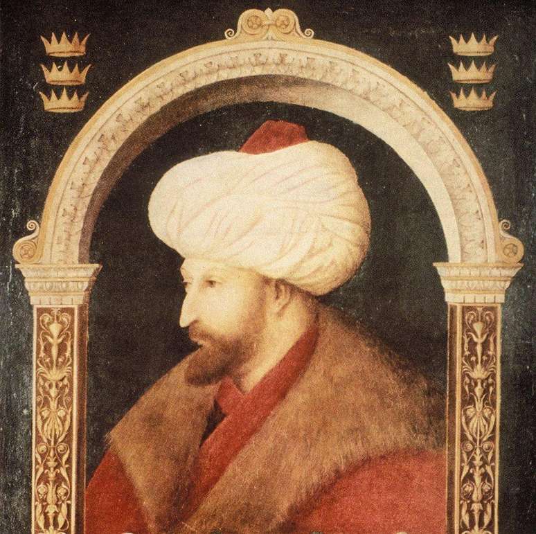 Mehmed 2º, Sultão do Império Otomano (1451-1481), pintado por Gentile Bellini