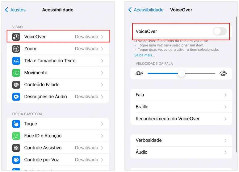 Activate through settings (Image: Screenshot/André Magalhães/Canaltech) Activate through settings (Image: Screenshot/André Magalhães/Canaltech)