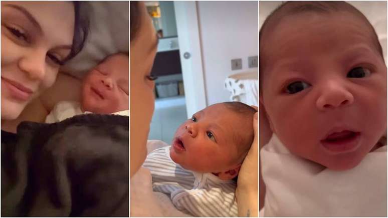 Jessie J mostra rosto do filho pela primeira vez em vídeo
