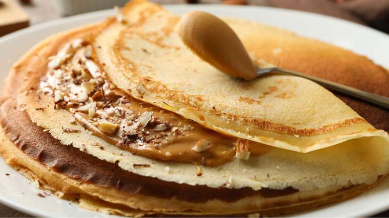 Panqueca de pasta de amendoim