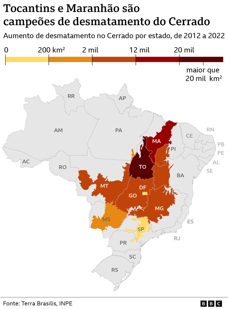 Mapa do cerrado