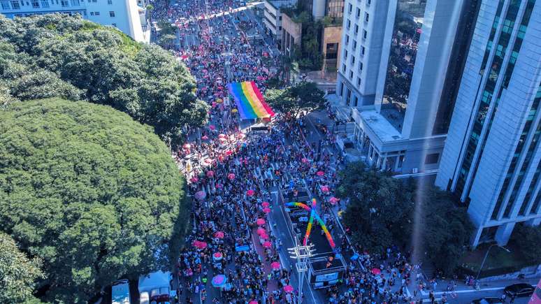 Avenida Paulista em dia de Parada SP