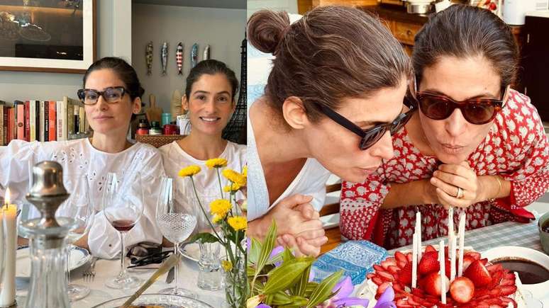 Ao lado da irmã gêmea, Renata Vasconcellos celebra 51 anos: "É com ela que eu conto"