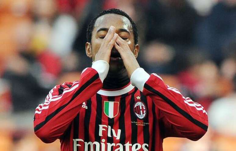 Robinho defendeu o Milan entre os anos de 2010 e 2015