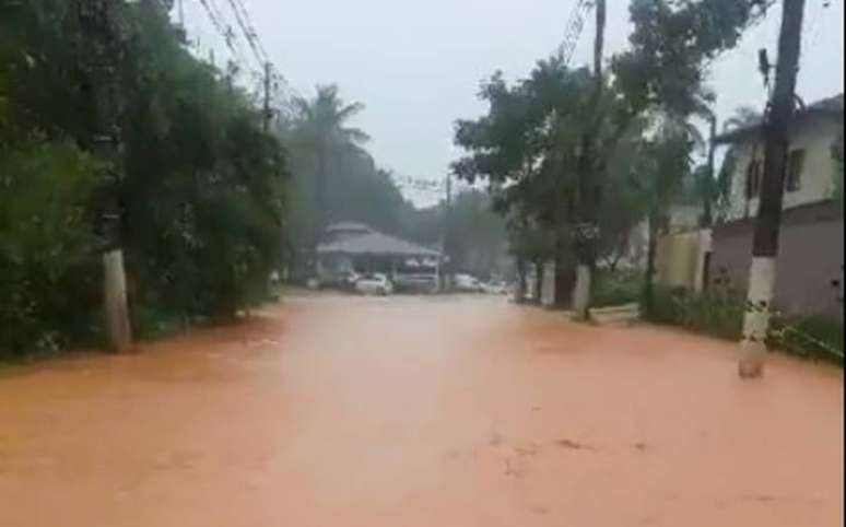 Barra do Sahy, um dos bairros de São Sebastião mais atingidos pelas chuvas
