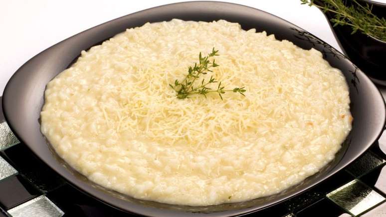 Risoto aos quatro queijos