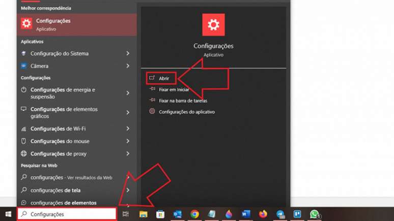 Passo 1 de: Como reverter o update do Windows 10 para uma atualização anterior