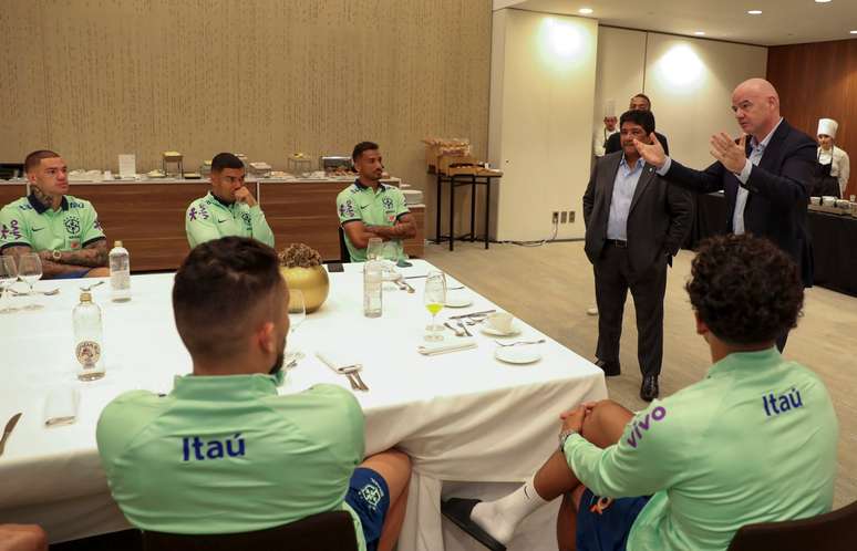 Presidente da Fifa, Infantino explica como pretende combater o racismo no futebol – Joilson Marconne/CBF