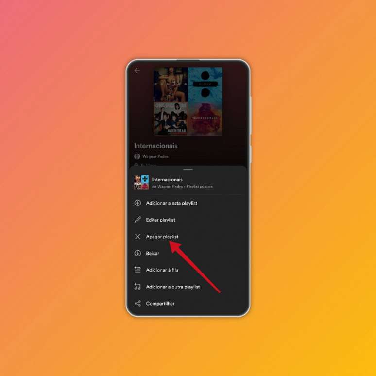 Passo 4 de: Como deletar uma playlist do Spotify no celular