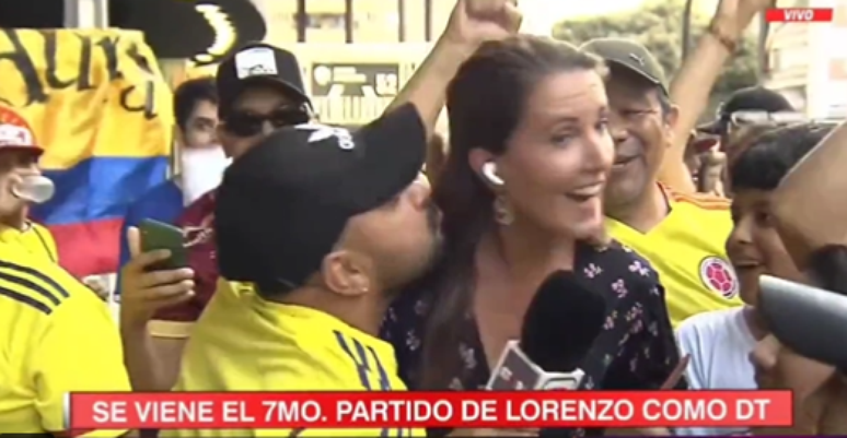 A repórter Gemma Soler da ESPN foi assediada sexualmente por um torcedor colombiano  na Espanha
