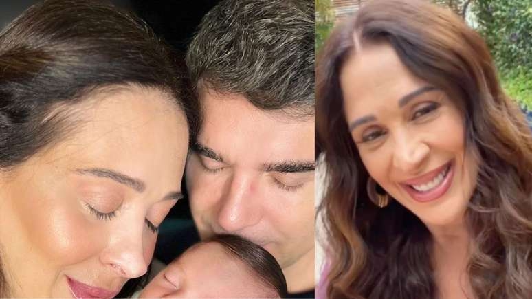 Claudia Raia delights in showing her younger son’s first time in church