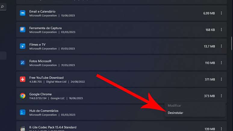 Passo 4 de: Como desinstalar o Google Chrome no Windows