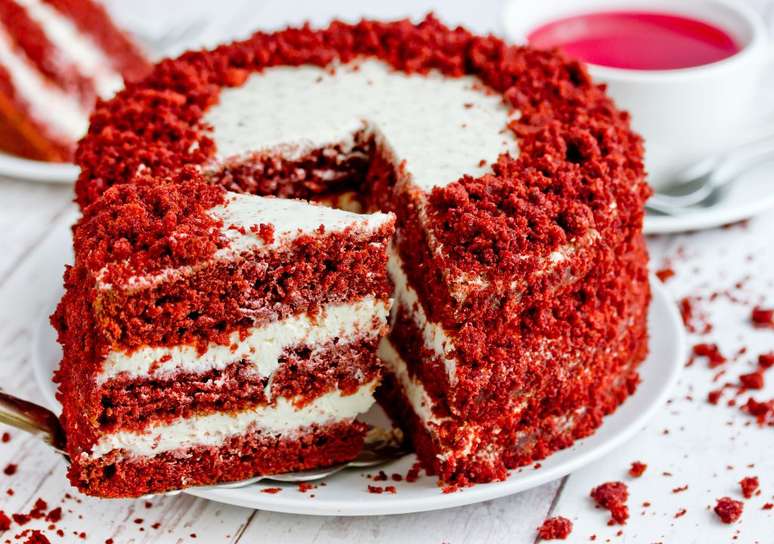 Bolo red velvet para surpreender a família