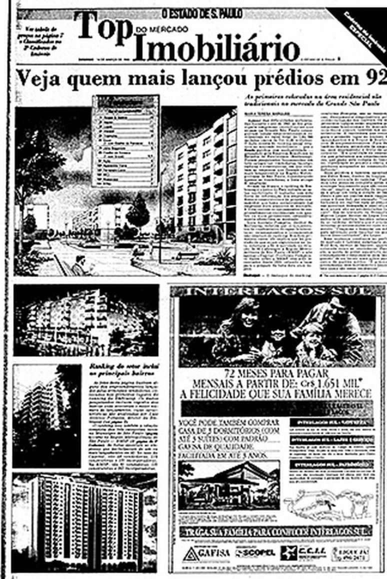 Capa da primeira edição do Top Imobiliário, em 1993.