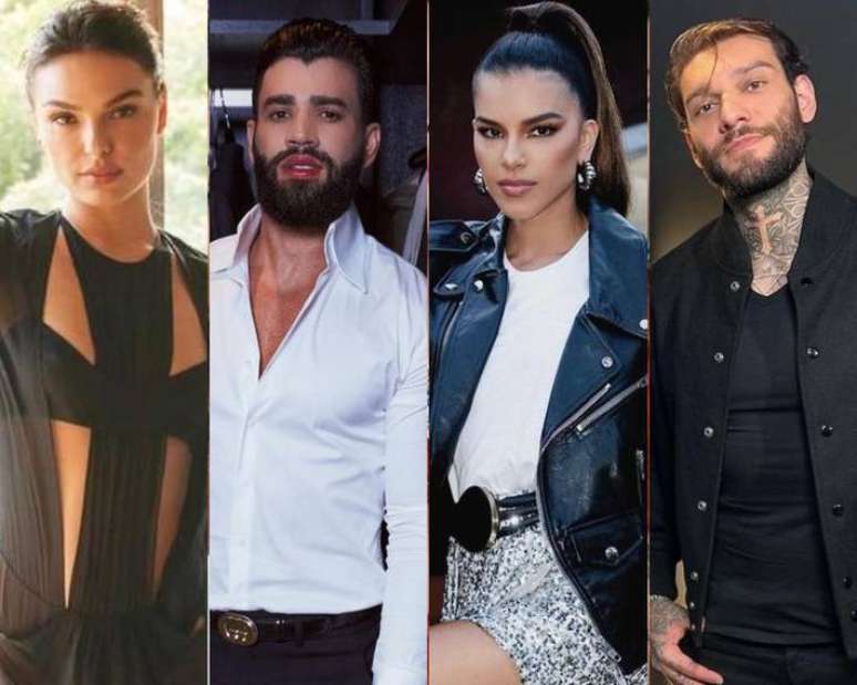 Isis Valverde, Gustavo Lima, Mariana Rios and Lucas Lucco