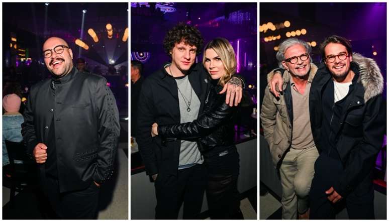 Thiago Abravanel, Augusto Carvanha com Julia Faria, Jorge Elias e Ca&iacute;que Smith estavam entre os convidados