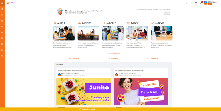 Portal da Agidesk 