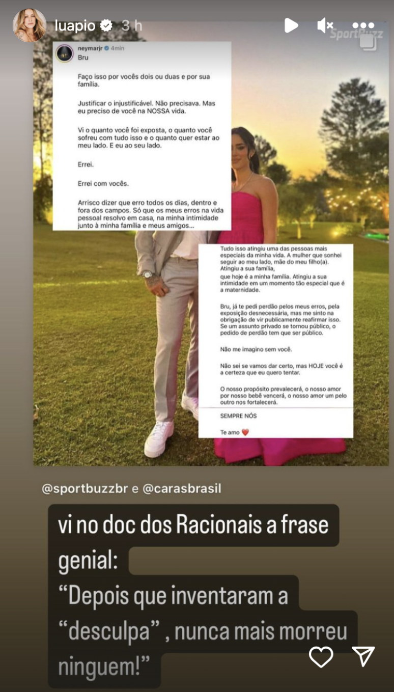 Luana Piovani comenta traição de Neymar