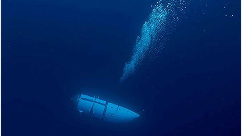 O submersível Titan, da empresa OceanGate, desapareceu no último domingo durante uma expedição para ver os destroços do Titanic