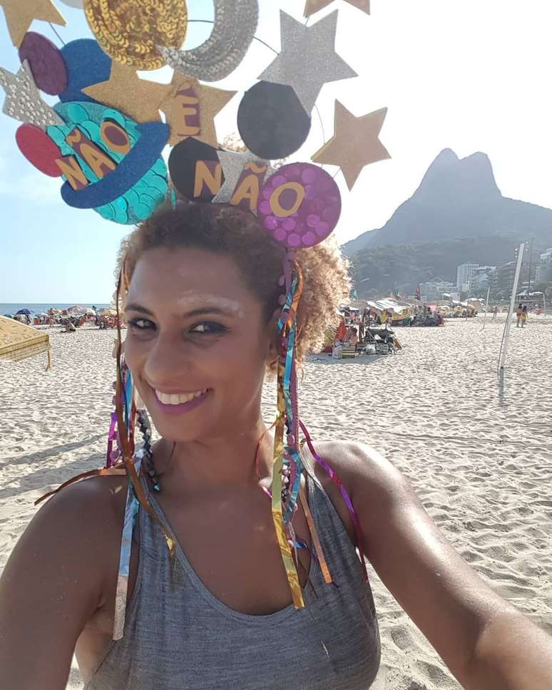 Marielle Franco na campanha Não é Não, contra o assédio no Carnaval de 2018 – quem mandou matar ela e seu motorista?