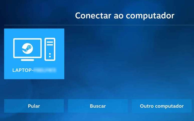 Locate a computer connected to Steam via the app (Image: Screenshot/André Magalhães/Canaltech) Locate a computer connected to Steam via the app (Image: Screenshot/André Magalhães/Canaltech)