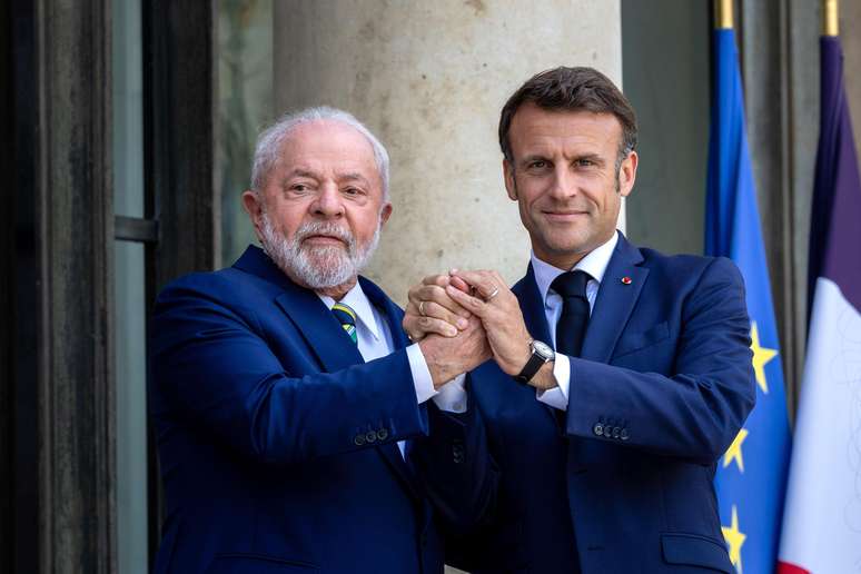 Lula e Macron discutiram o acordo entre UE e Mercosul em encontro em Paris