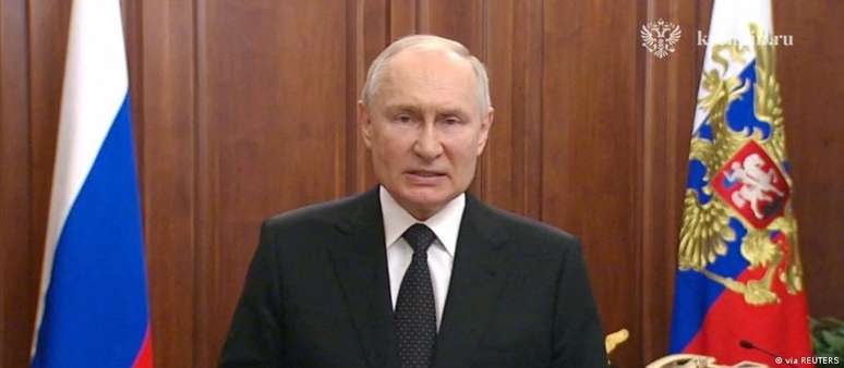 Putin: "É um golpe para a Rússia, para nosso povo. E nossas ações para defender a pátria serão duras"