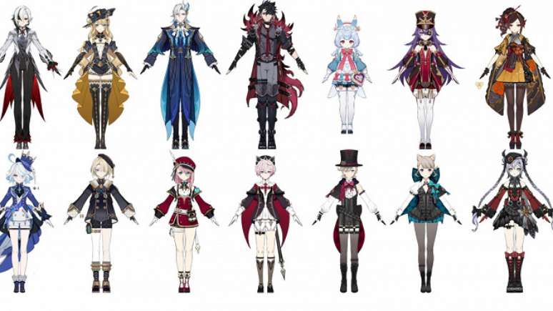 Genshin Impact 4.0+: Todos os personagens com nomes e designs