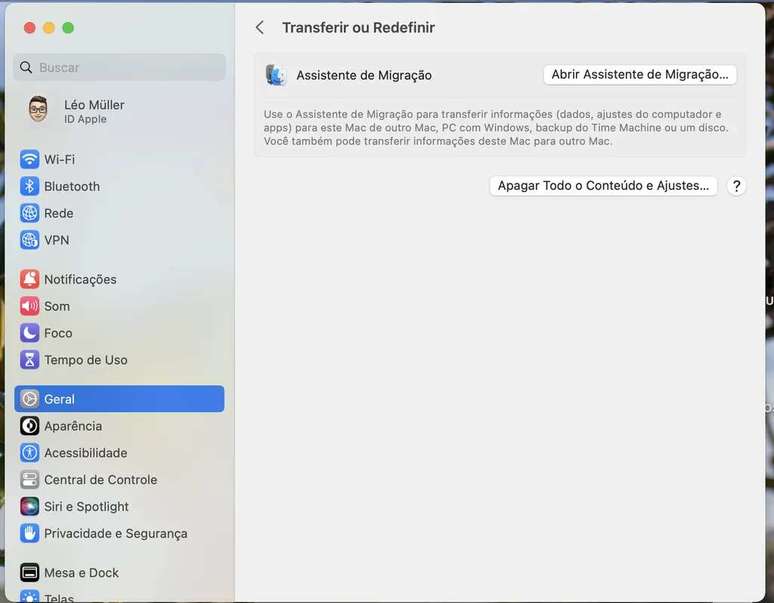 Step by step to format a Mac (Image: Screenshot/Canaltech) Step by step to format a Mac (Image: Screenshot/Canaltech)