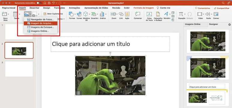 How to insert GIFs into PowerPoint (Image: Screenshot/Guilherme Haas/Canaltech)