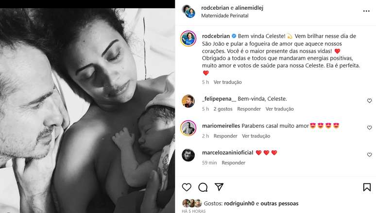 Post showed the couple's emotion in the first few minutes with their newborn daughter Post showed the couple's emotion in the first few minutes with their newborn daughter
