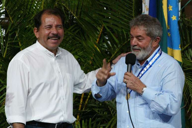 Presidente Lula já foi próximo de Daniel Ortega e procurava se esquivar de críticas mais fortes ao ditador