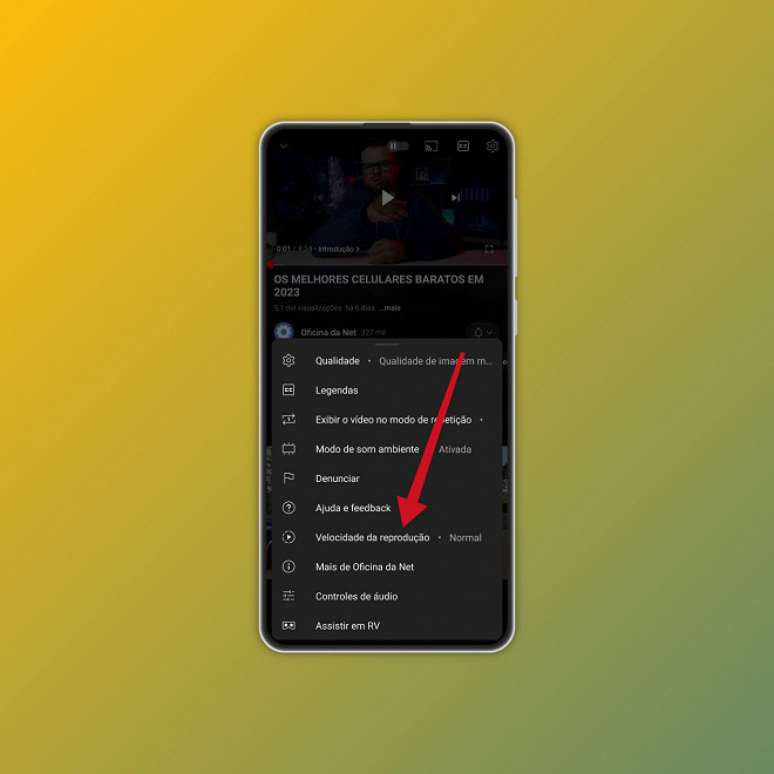Passo 2 de: Como acelerar um vídeo no YouTube pelo celular
